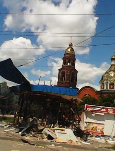 Александро-Невский собор после обстрела