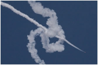 Фото 12. Поражение воздушной цели ракетой ЗРК «Бук-М1» 