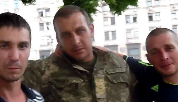 Пьяные бойцы ВСУ в Киеве