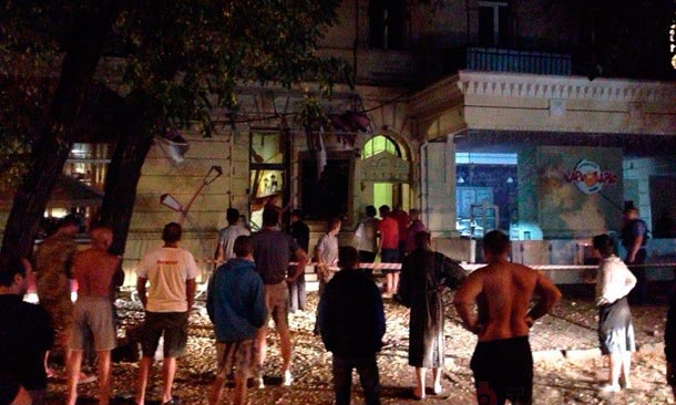 В Одессе взорвали кафе евромайдановца
