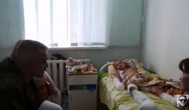 Интервью с одним из трех мальчиков подорвавшихся в Донецке